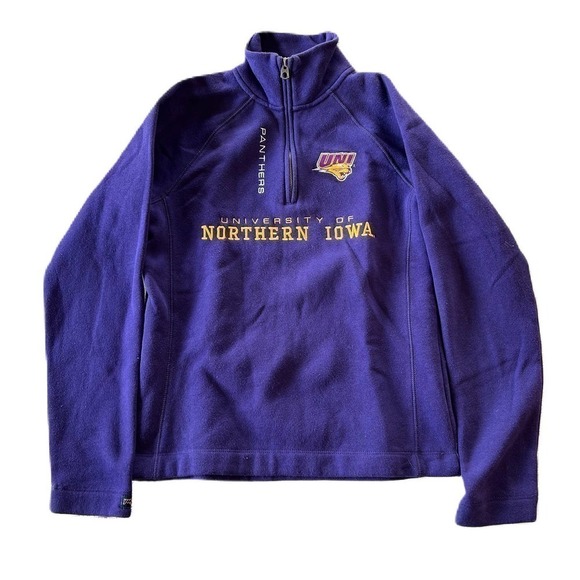 UNI Panthers Purple Quarter Zip Pullover Small - Picture 1 of 3